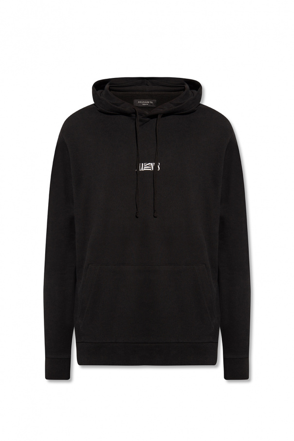 All saints mens black hoodie best sale